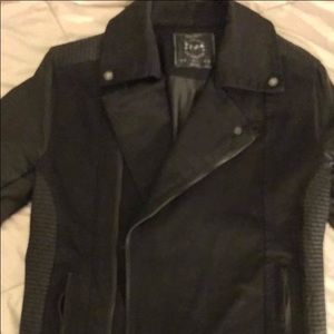 Denim biker jacket Zara